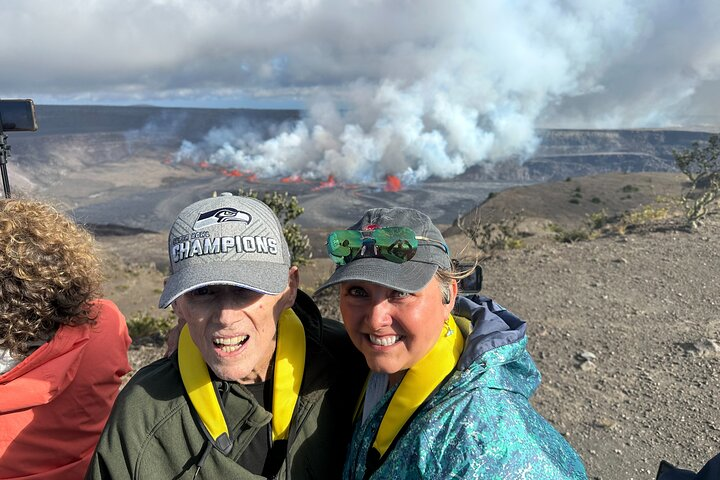 September 2023 eruption on the edge of Halemaumau Crater.